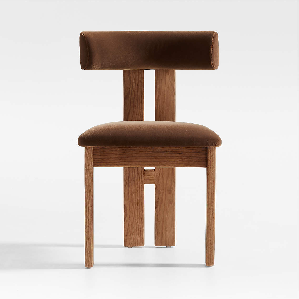 Ceremonie Dresden Brown Dining Chair by Athena Calderone | Crate & Barrel | Crate & Barrel
