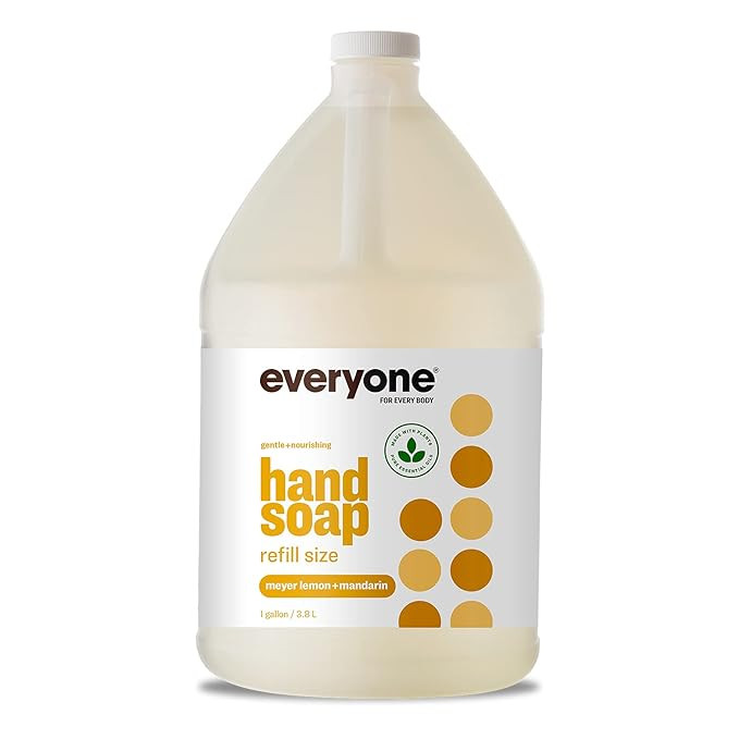 Everyone Liquid Hand Soap Refill, 1 Gallon, Meyer Lemon and Mandarin, Plant-Based Cleanser with P... | Amazon (US)