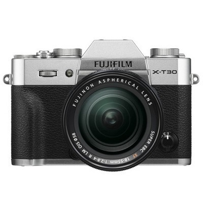 FUJIFILM X-T30 Mirrorless Digital Camera with 18-55mm Lens (Silver) | Target