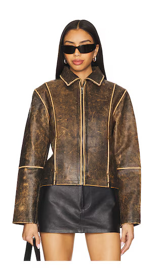 Willow Jacket in Brown | Revolve Clothing (Global)