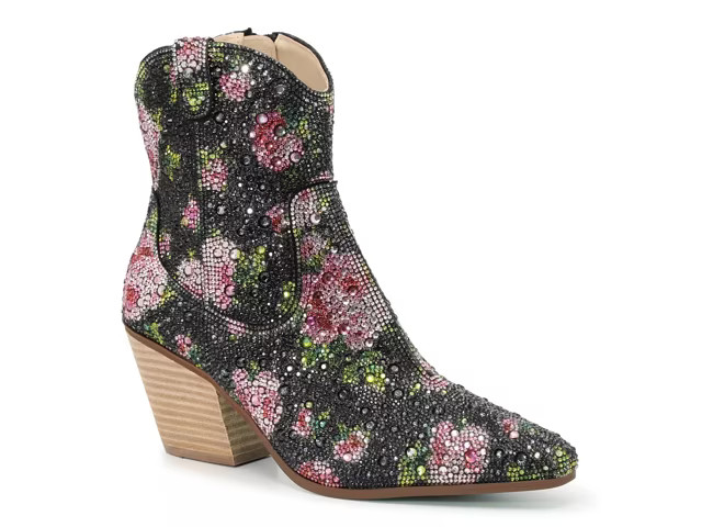 Betsey Johnson Emory Rhinestone Western Boot | DSW