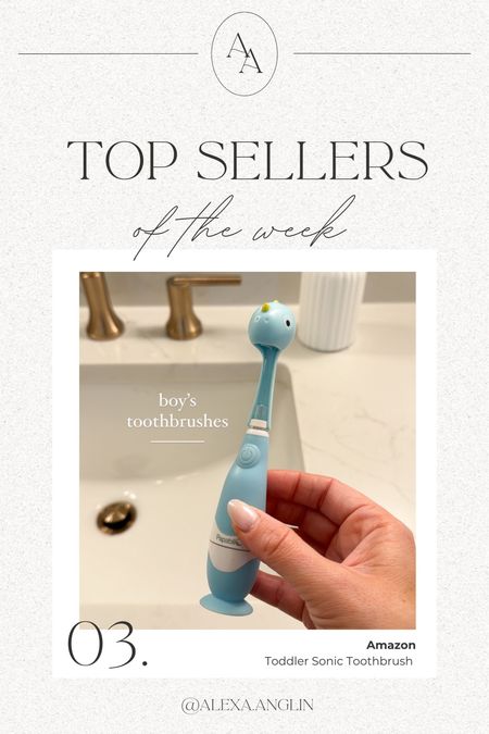 Top Seller of the Week— Amazon Toddler Sonic Toothbrush 

Toddler finds // toothbrush for kids // boys toothbrush 

#LTKkids #LTKsalealert #LTKbaby