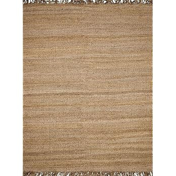 Oaks Bohemian Natural Jute Extra Large Area Rug - Farmhouse Hand Woven Tassel Carpet for Living R... | Amazon (US)