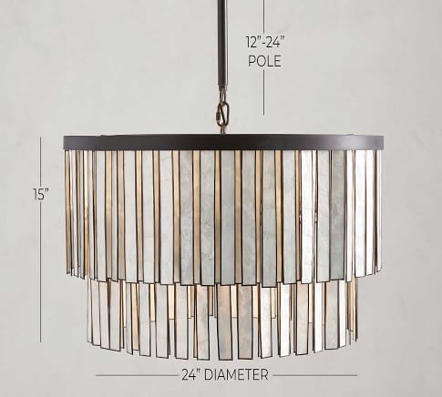 Astrid Capiz Round Chandelier | Pottery Barn (US)