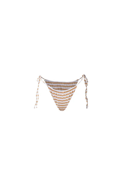 Kate String Bottom (Tan White Stripe) | SAME