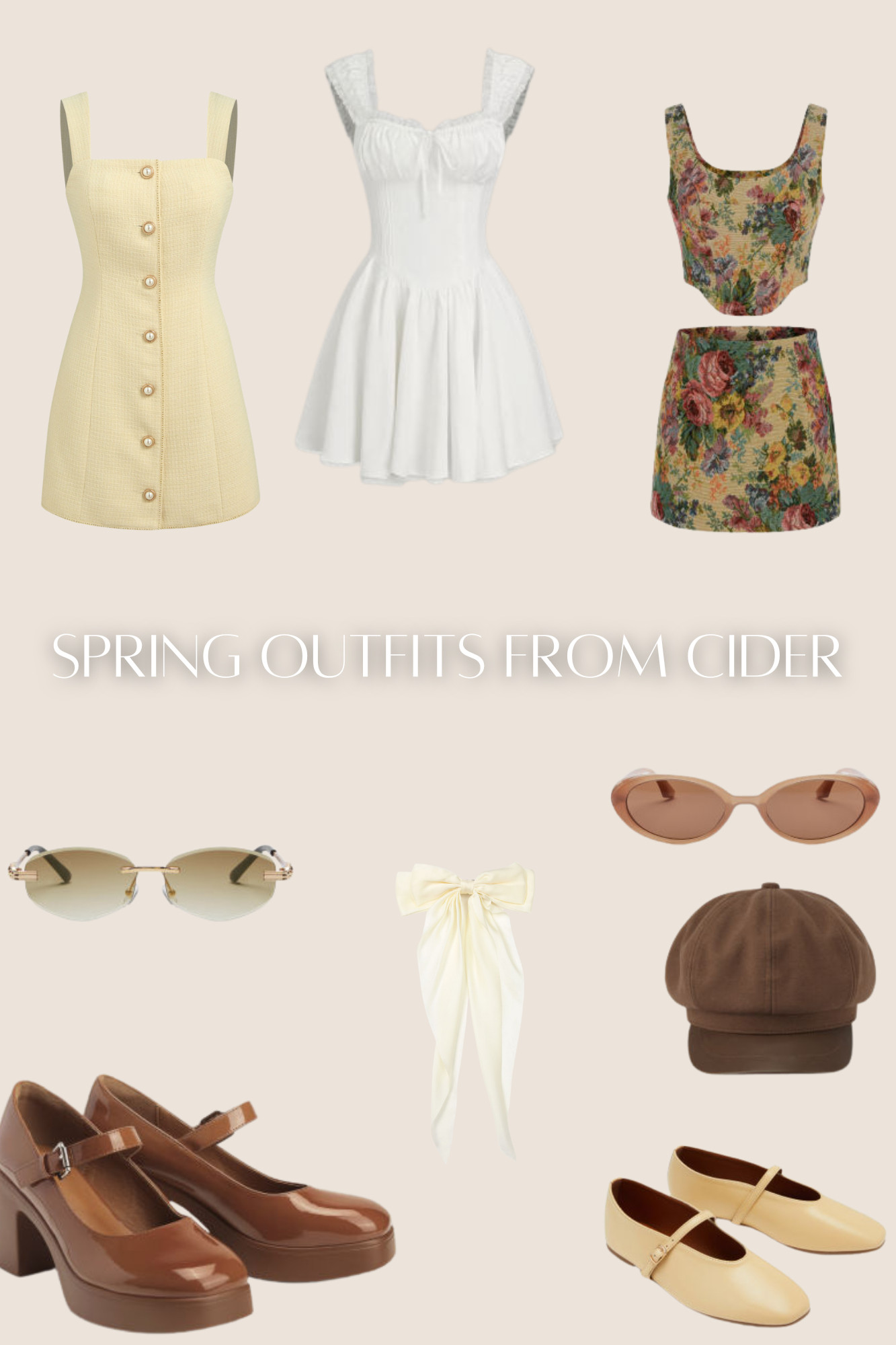 Spring outfit inspo!!! Featuring cider! 

 #LTKSeasonal #LTKFindsUnder50 #LTKBeauty