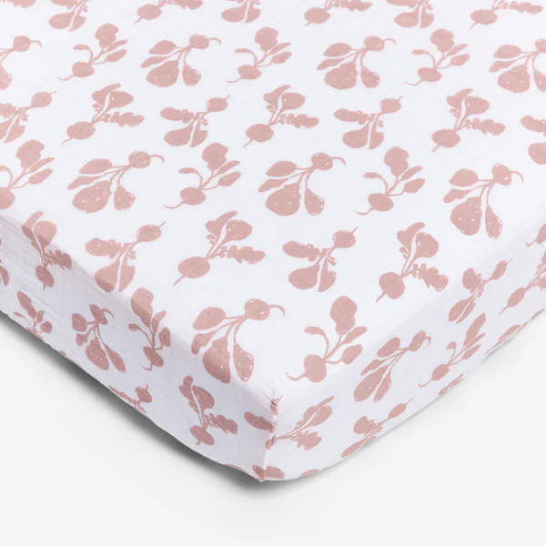 Crib Sheet - Radish | Mauve | Lewis