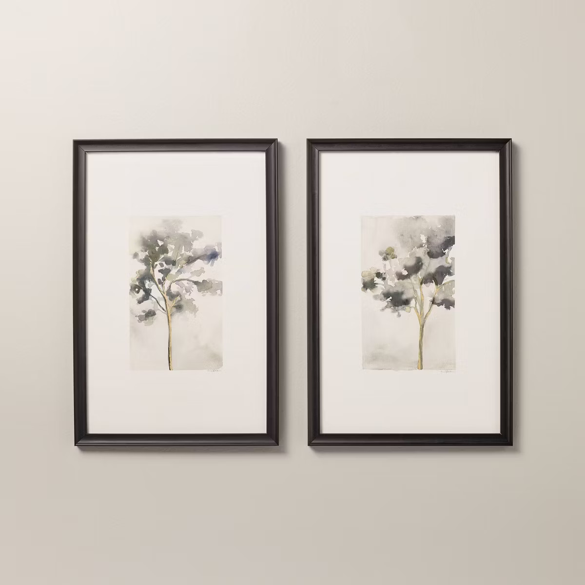 Set of 2 12"x18" Vertical Watercolor Tree Art - Hearth & Hand™ with Magnolia | Target