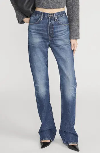 The Vertical High Waist Relaxed Straight Leg Jeans | Nordstrom
