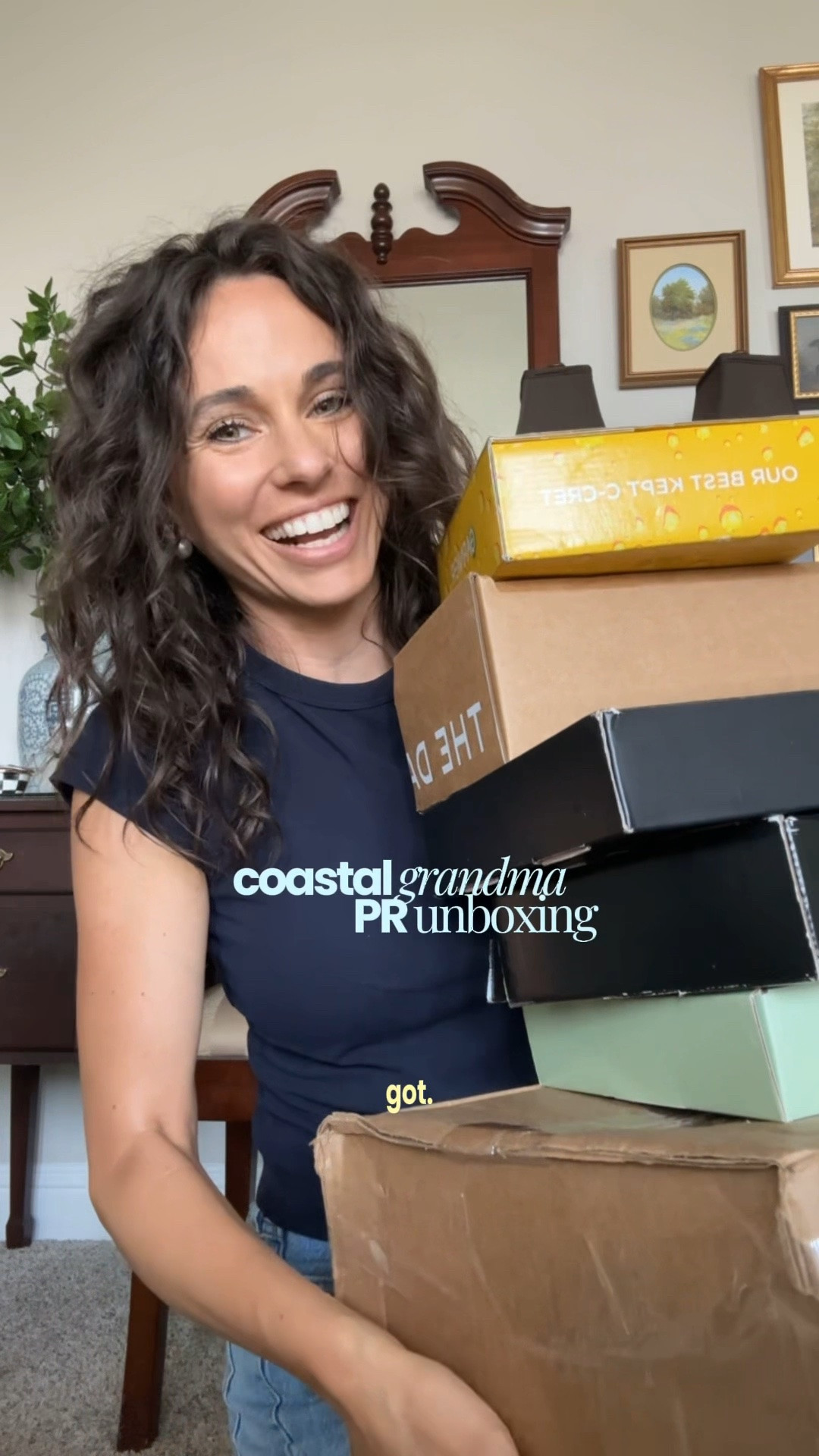 PR unboxing, but make it a 90s main character moment. 🌊📦✨

#NancyMeyers #NancyMeyersAesthetic #CoastalGrandmother #ClassicStyle #EffortlessStyle