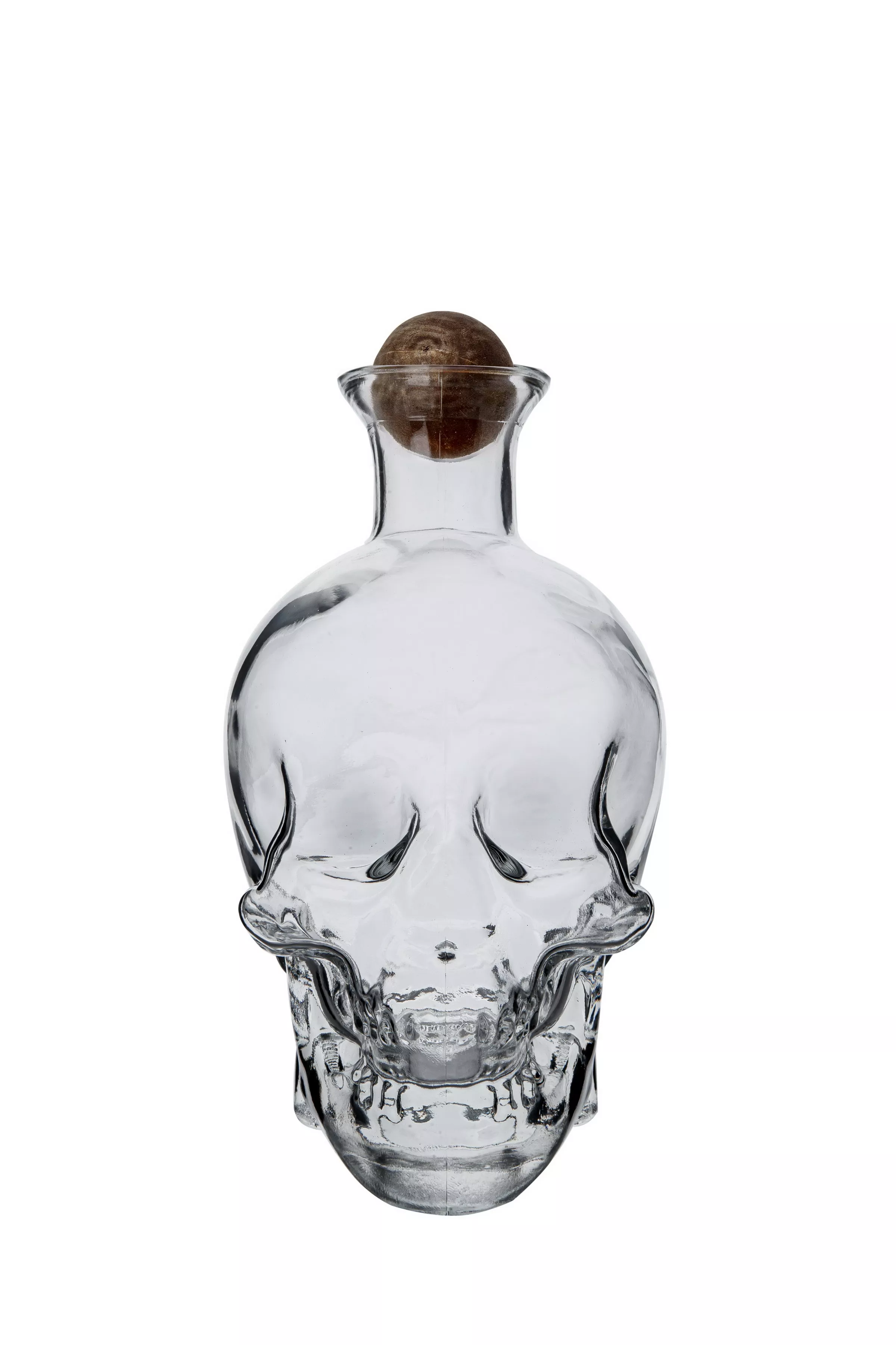 Way To Celebrate Glass Skull Sipper with Lid and Straw for Halloween Party,  18 oz 