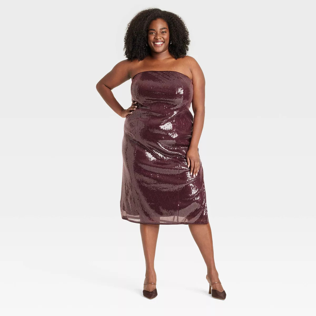 Women's Sequin Midi Tube Dress - A New Day™ | Target