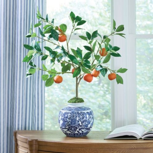 Faux Citrus Tree in Planter | Ballard Designs, Inc.