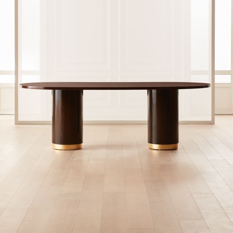 Campbell Oval Wood Dining Table | CB2 | CB2