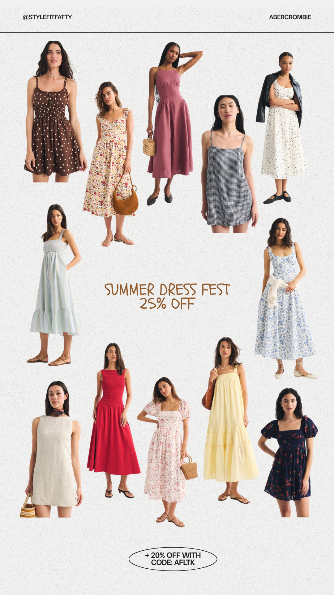 Love all these dresses for the summer! All 25% off + use code AFLTK for an additional 20% off sitewide! #AFLTK #AF #AFSALE 

 #LTKxAbercrombie #LTKSeasonal #LTKSaleAlert