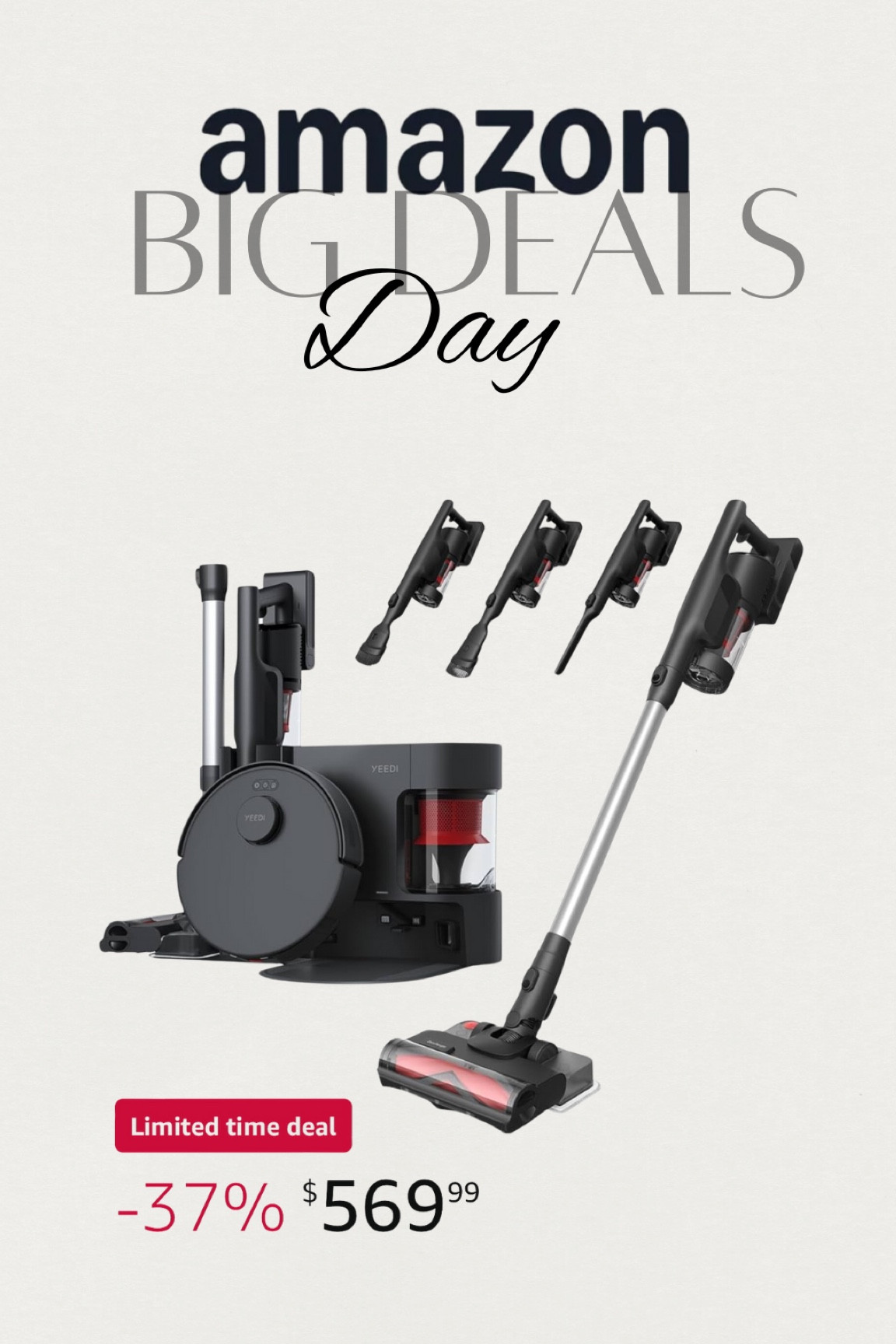 Amazon — big deals day — Yeedi cordless  stick  vacuum, robot & mopping all in one! ✨ 

#amazondeals #amazondealoftheday #dailydeals #amazonfinds #amazongifts #giftideasforeveryone #amazonprime #amazonmusthaves #amazongiftguide #vacuum #bestsellers #topsellers #giftideasfornewhome #giftsfornewhomeowners #giftideaforfamily #amazonbigdealday #bigdealsday 

#LTKSaleAlert #LTKHome #LTKGiftGuide