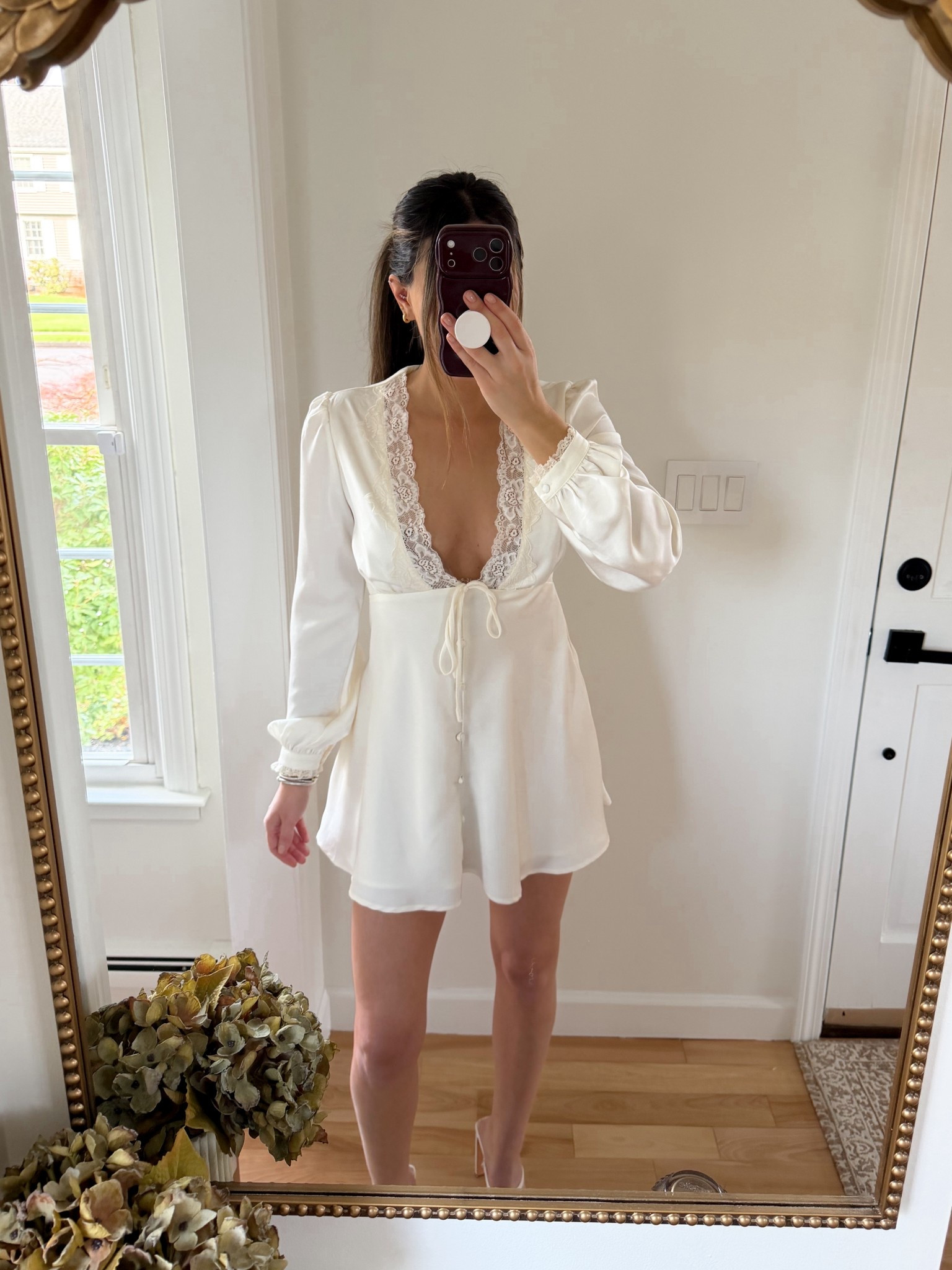 The perfect little white dress for your graduation ceremony! Wearing size small

Graduation dress | white mini dress | white long sleeve dress | white lace dress 

#LTKootd #LTKdayinmylife #LTKgrwm
