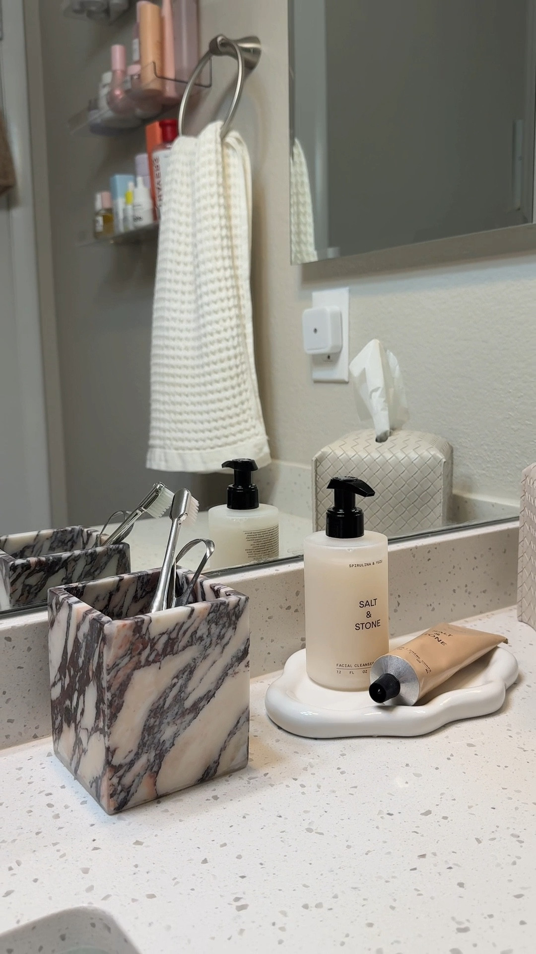 Amazon finds that make my bathroom feel expensive 🤍🫧 

#LTKmomlife #LTKBeauty #LTKHome