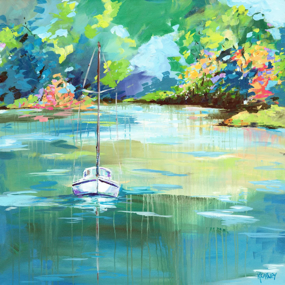 Spring is in the Air: Fine Art Giclee Sailboat Print From Original Acrylic Sailboat Painting - Et... | Etsy (US)