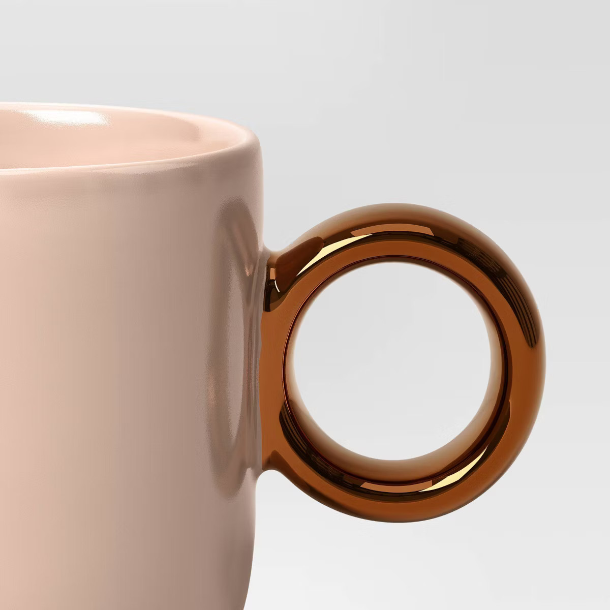 14.66oz Stoneware Pearlized Glaze Mug with Gold Handle - Threshold™ | Target