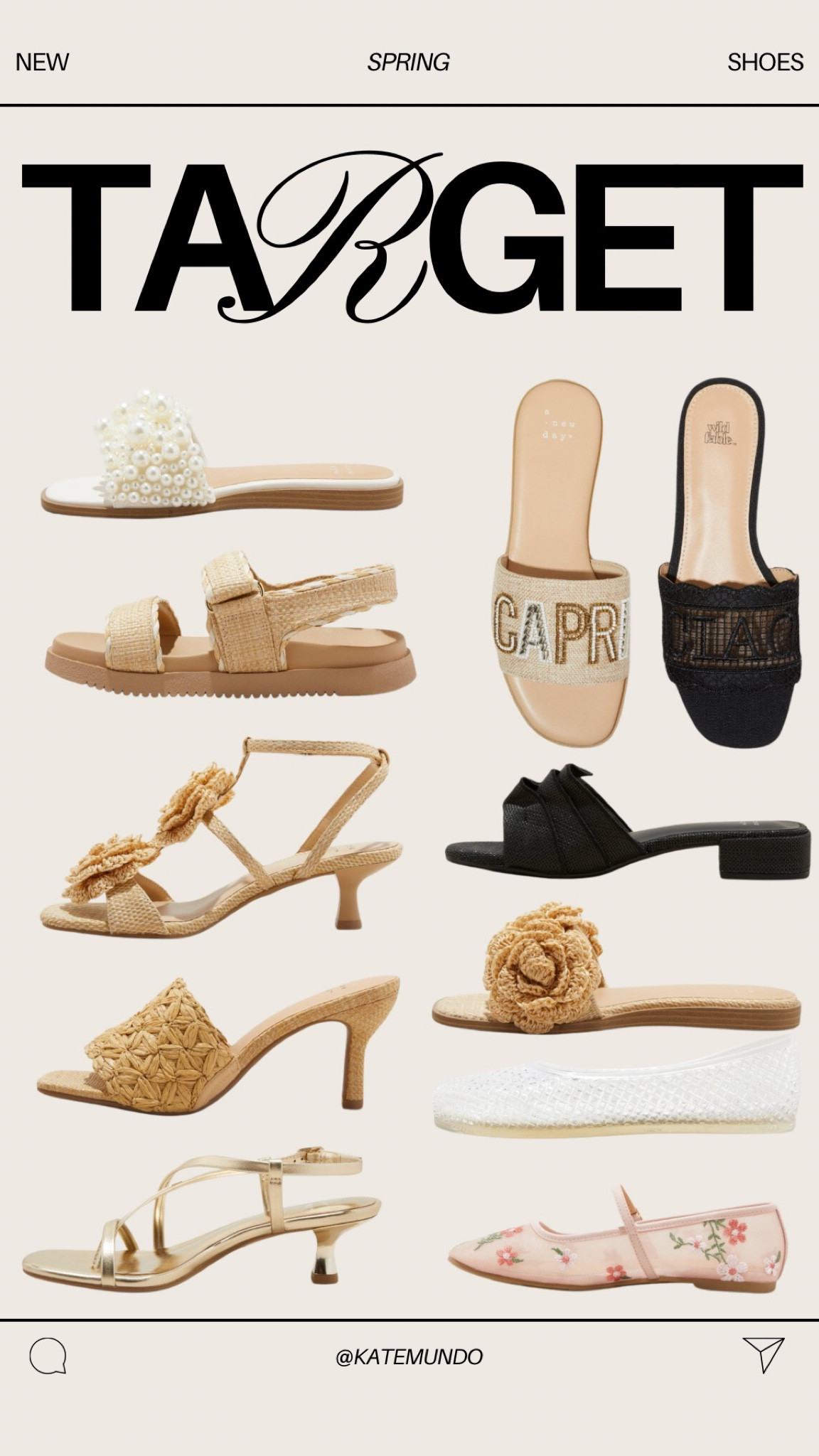 Target spring shoes. Sandals. Heels. Raffia. Straw shoes. Mesh shoes. Jelly shoes. Jellies  Slides. Target style. Neutral style. Nude shoes. Black shoes. Summer style. Spring style. Beaded shoes. Pearl. Mom style. Chic  

#LTKStyleTip #LTKShoeCrush #LTKSwim