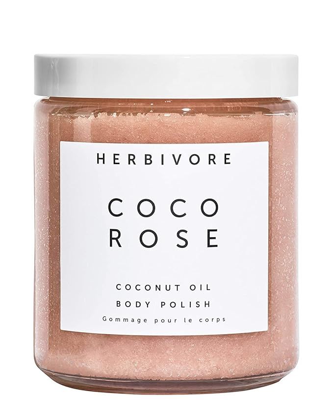 Herbivore Botanicals Coco Rose Exfoliating Body Scrub – With Moisturizing Coconut Oil and Shea ... | Amazon (US)
