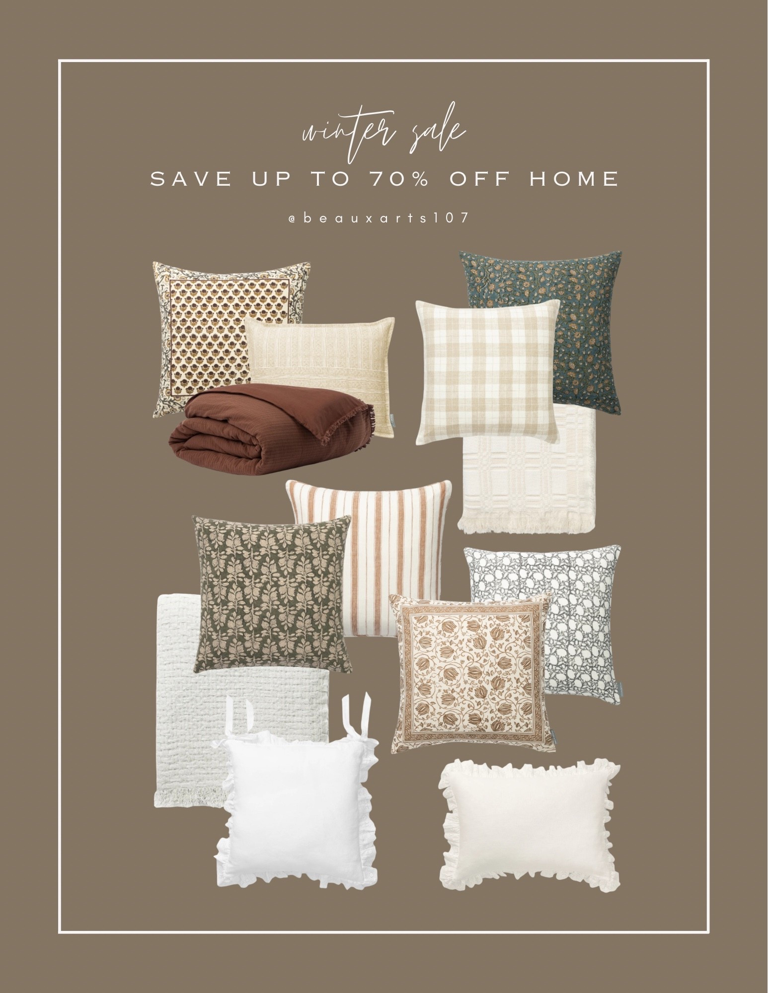 Save up to 70% off during the winter sale! Check out these beautiful home textile deals!

#LTKHome #LTKSaleAlert
