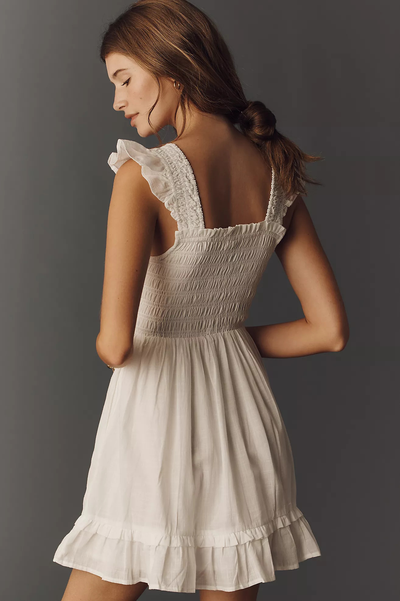 Peregrine Square-Neck Mini Dress | Anthropologie (US)