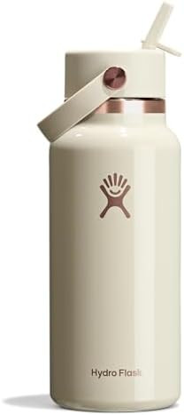 Hydro Flask Botella de agua – Acero inoxidable aislado – Tapa flexible con popote de boca anc... | Amazon (US)