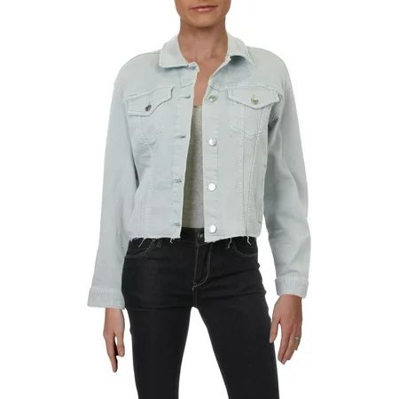 Lauren Ralph Lauren Womens Radlee Cut-Off Light Wash Denim Jacket | Walmart (US)