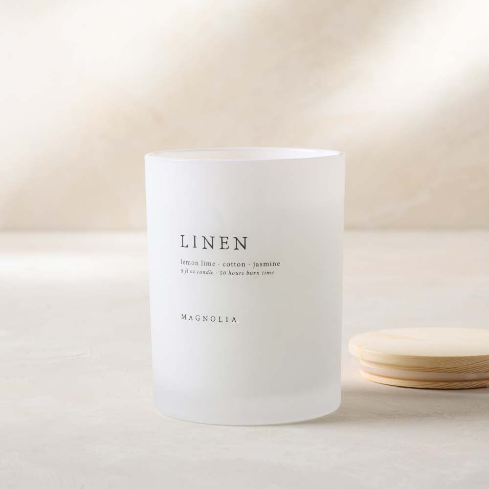 Magnolia Linen Candle | Magnolia