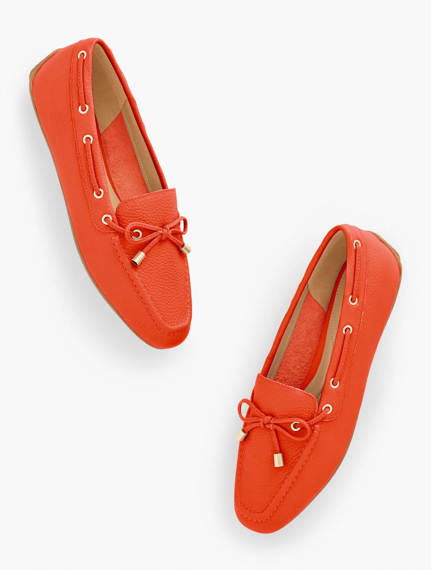 Jessie Pebbled Leather Driving Moccasins | Talbots