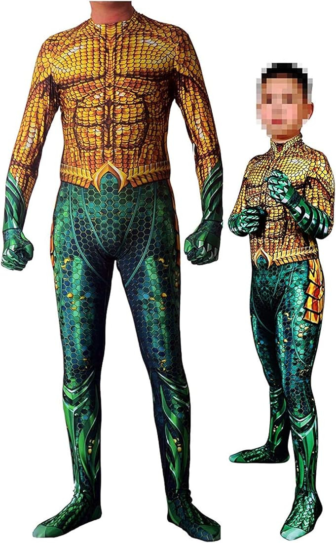 Superhero Cosplay Jumpsuit Justice Superhero Costume Halloween 3D Spandex Zentai | Amazon (US)