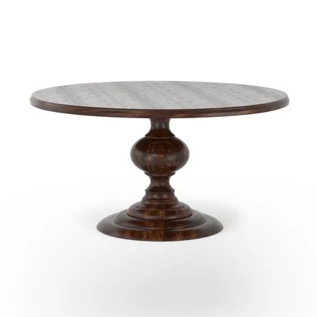 Joss & Main Champlain Mango Solid Wood Pedestal Dining Table | Wayfair North America