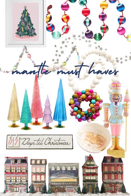 Favorite things for a colorful cozy Christmas mantle 

#LTKHolidaySale #LTKSeasonal #LTKHoliday