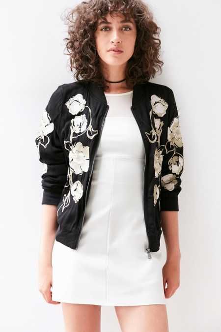 Kimchi Blue Molly Embroidered Bomber Jacket | Urban Outfitters US
