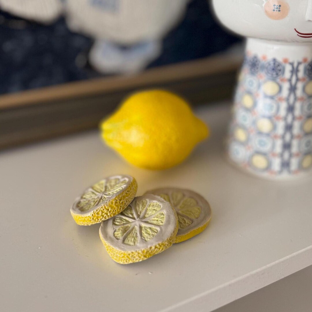 Lemon Slice (one Piece) - Handmade Ceramic Stoneware - Etsy | Etsy (US)