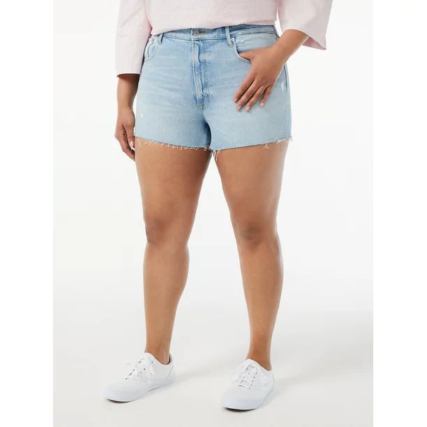 Free Assembly Women's 90's Cut Off Shorts - Walmart.com | Walmart (US)