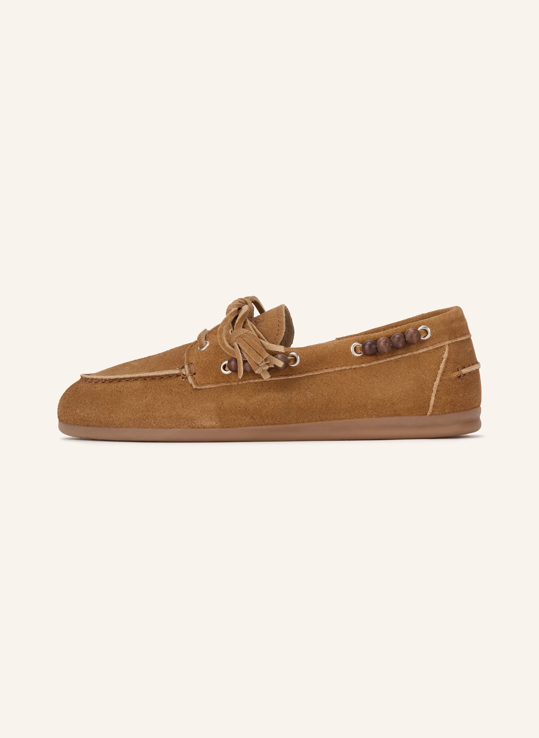 Posa Bootsschuhe mit Schmuckperlen in cognac / hellbraun / dunkelbraun | Breuninger (DACH)