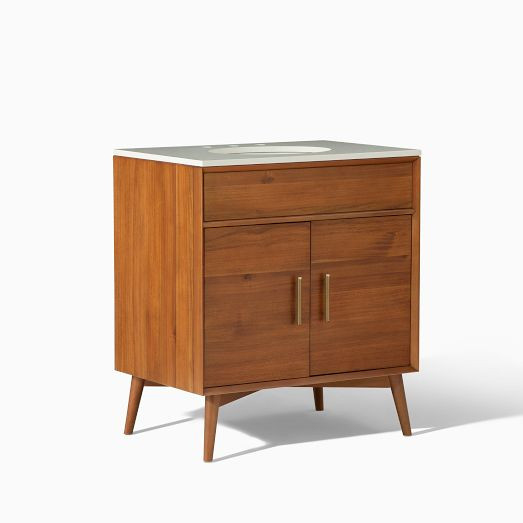 Mid-Century Single Bathroom Vanity (24"–49") | West Elm (US)