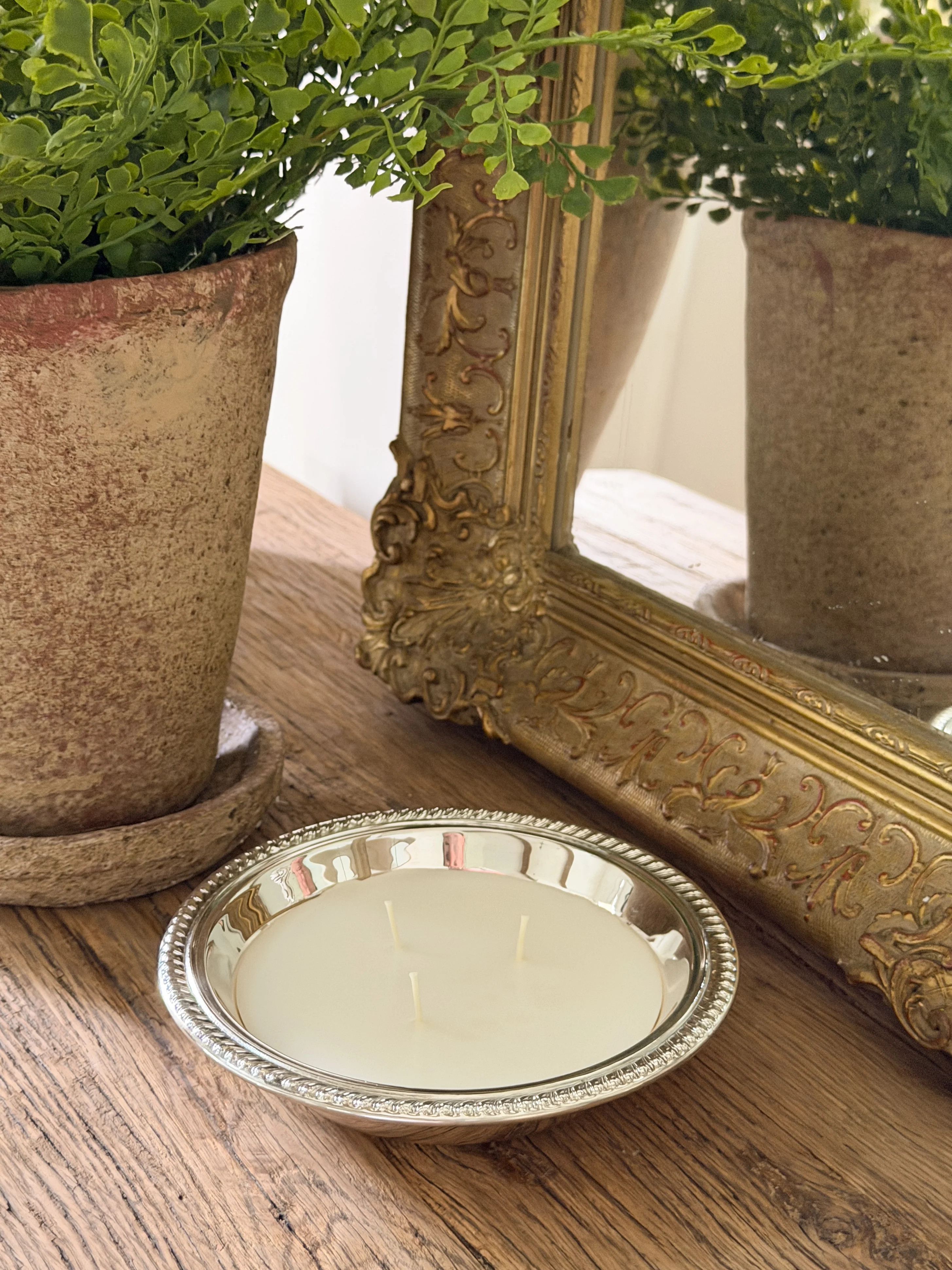 Vintage Silver Plate Candles | Cottage and Key