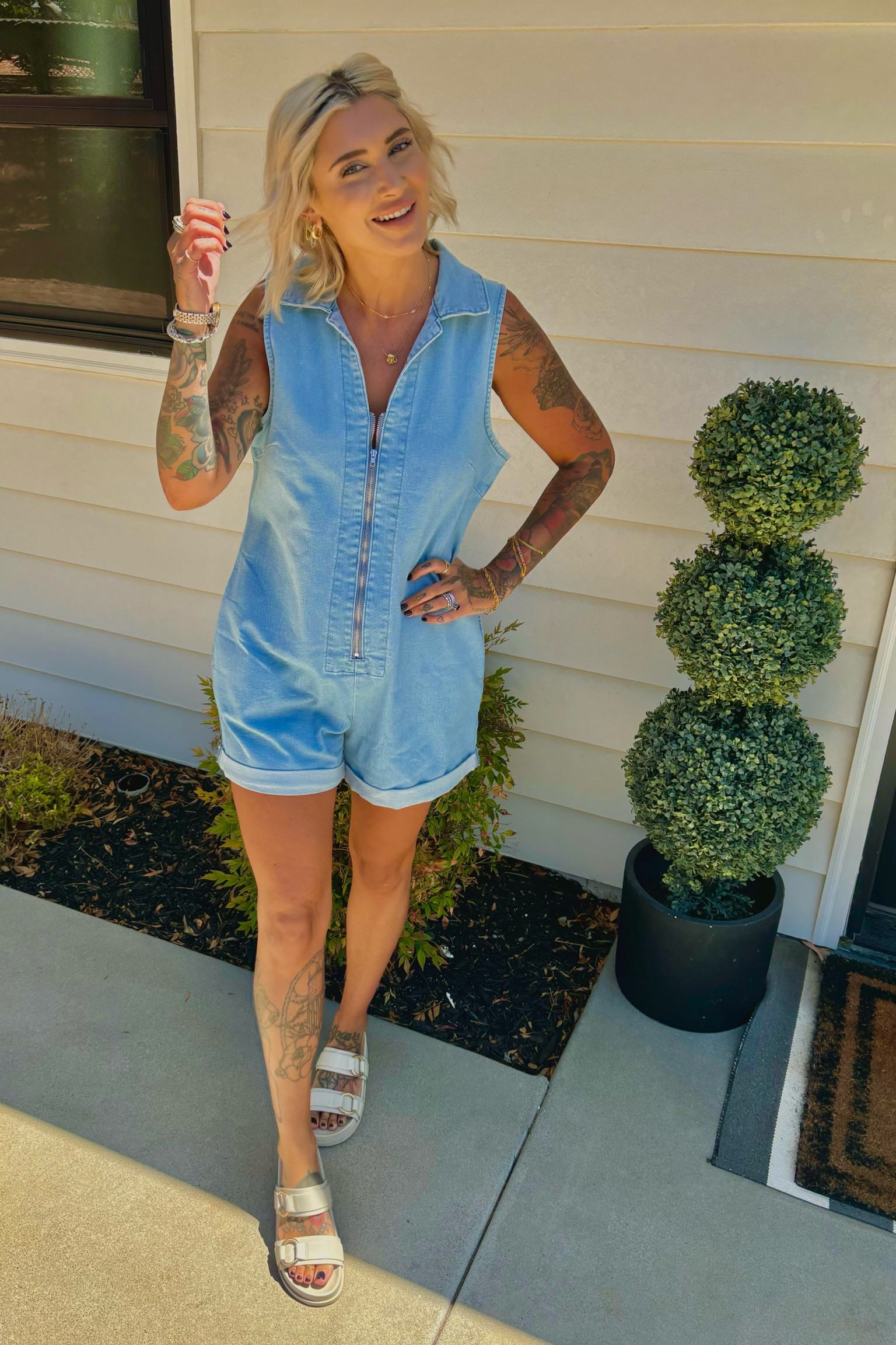 Check out this denim romper! Love the fit of this, oversized and in style! 😎

#LTKFindsUnder50 #LTKFindsUnder100 #LTKBeauty
