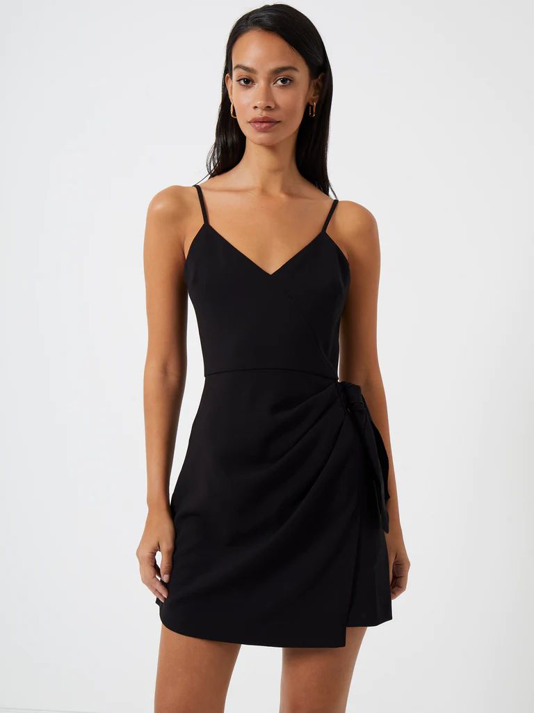 Whisper V Neck Bow Envelope Dress | French Connection (US)