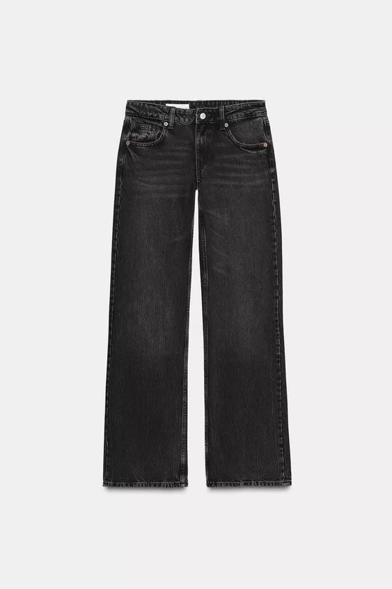 TRF WIDE LEG LOW RISE JEANS | Zara Canada