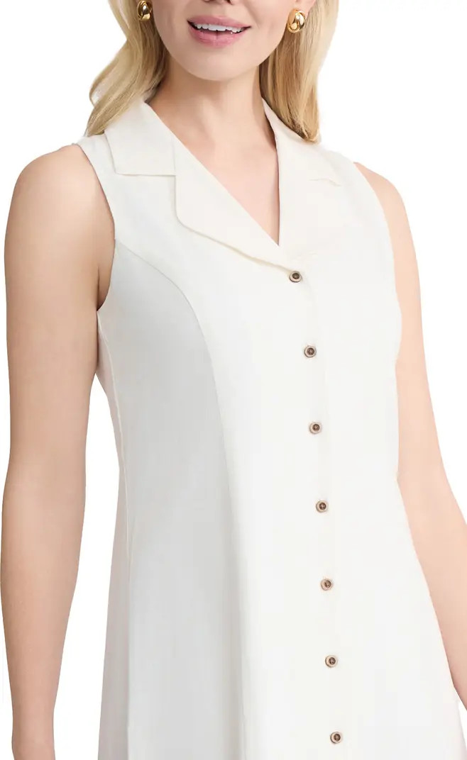 Sleeveless Linen Blend Midi Dress | Nordstrom