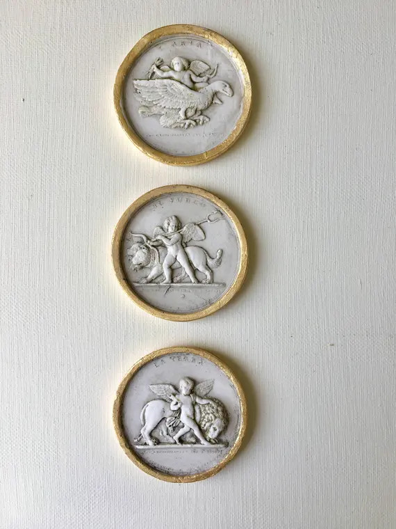 Intaglios With Gold Gilded Edges | Etsy (US)