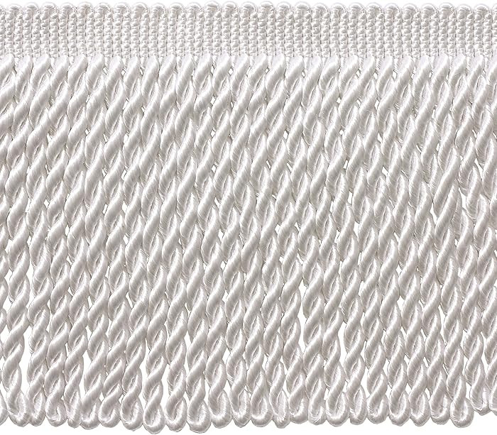 DÉCOPRO 6" (15cm) Basic Solid Collection Traditional Satiny Bullion Fringe Trim (Style# BFS6) Pu... | Amazon (US)