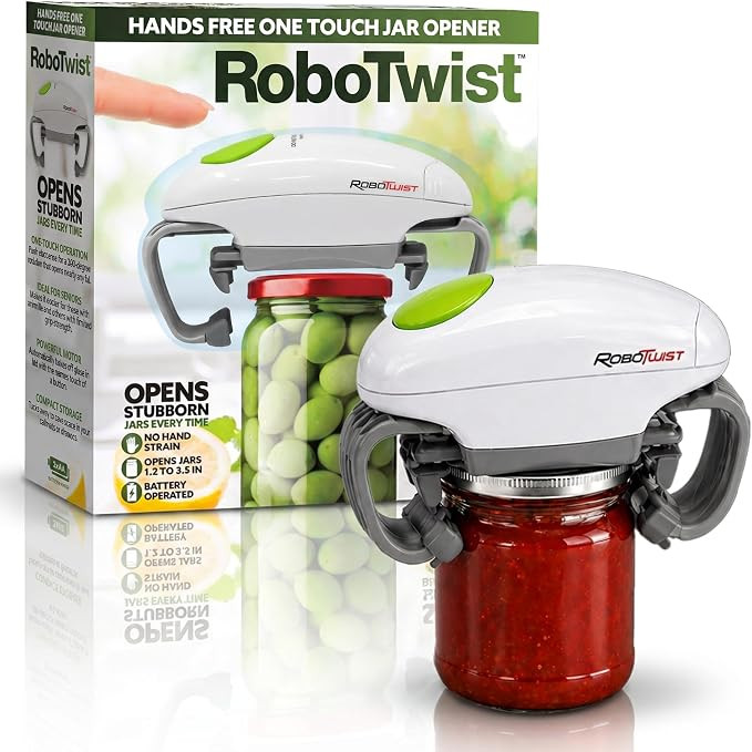 Electric, One Touch Hands Free for Seniors with Arthritis or Weak Hands, Fits All Jars 1.2–3.5 ... | Amazon (US)