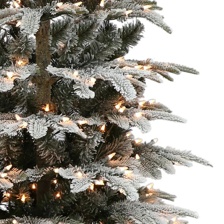 90'' Lighted Artificial Fir Christmas Tree | Wayfair North America