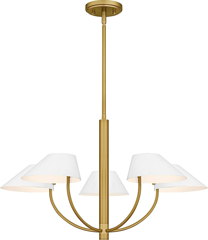 Quoizel Penley 5-Light Brushed Gold Chandelier | Amazon (US)